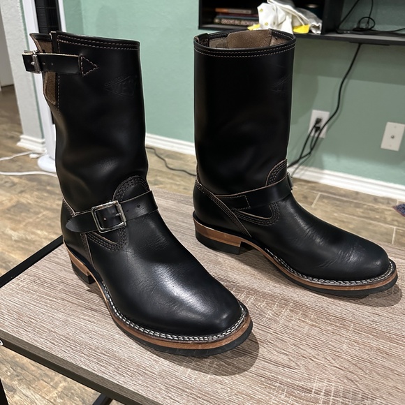 Wesco Mister Lou engineer boot black horsehide 8E US Mens - Picture 3 of 16